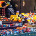 Colourful glass votive candleholders (1339 visits) Stall selling colourful glass votive candle holders at the Salzburg Christmas markets Colourful glass votive candleholders